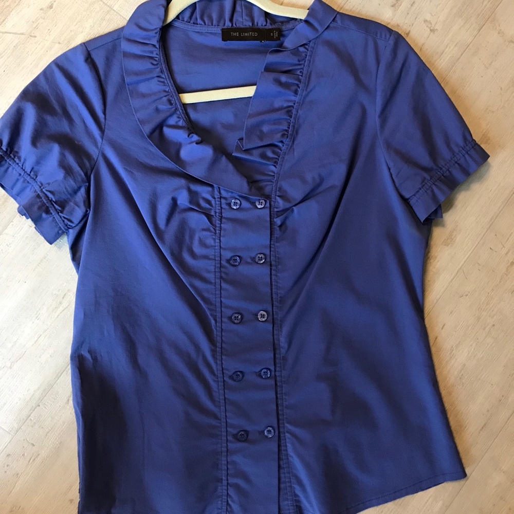 Royal blue button down dress shirt